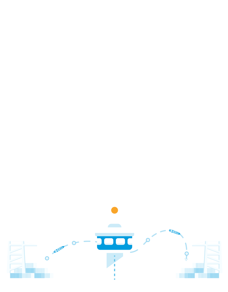 Freight logistics hero background illustration on mobile
