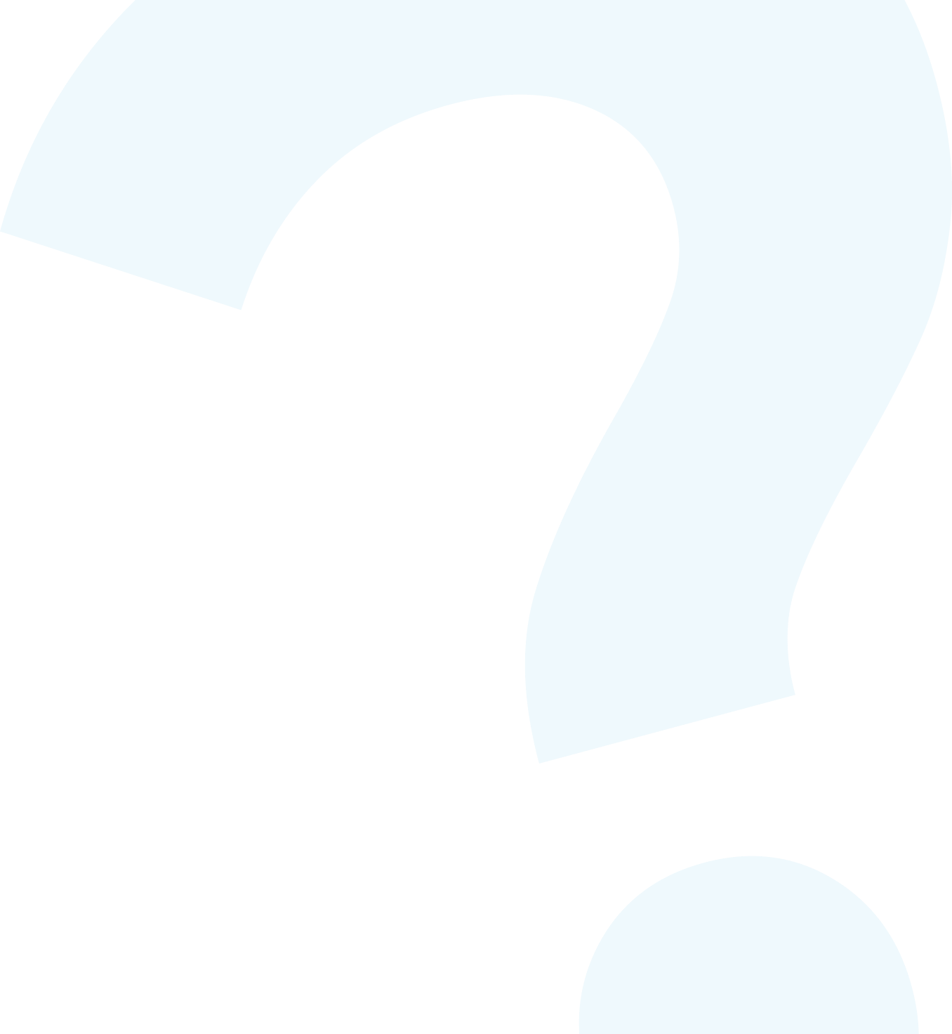 Decorative question mark watermark