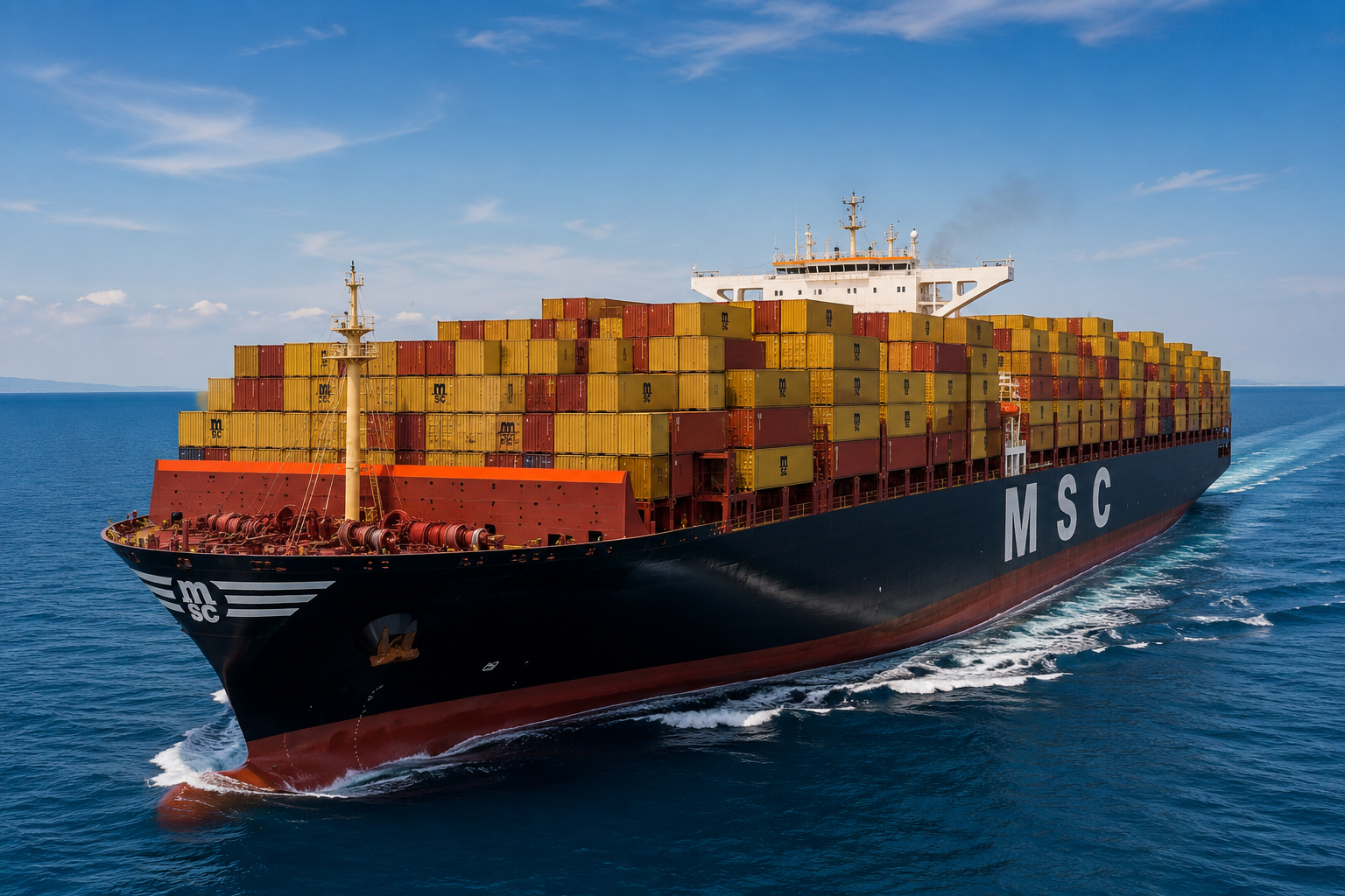 MSC Introduces Emergency Fuel Surcharge on Red Sea and East Africa to Europe Shipments