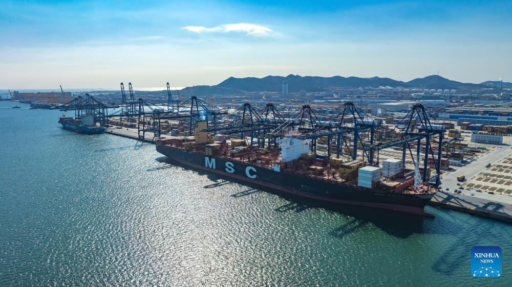  MSC: A new container shipping route links Dalian, China, with the Mediterranean