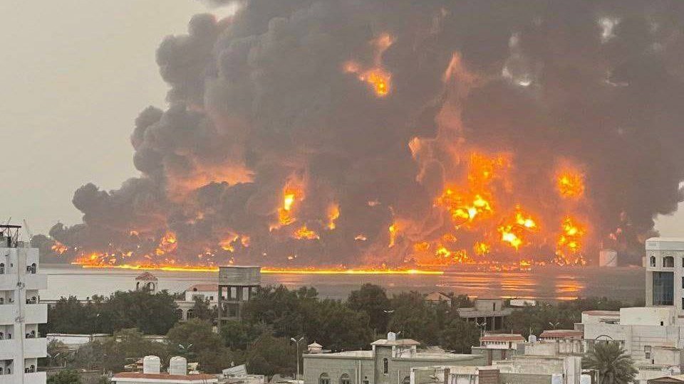 The port of Hodeidah in Yemen was targeted by an airstrike