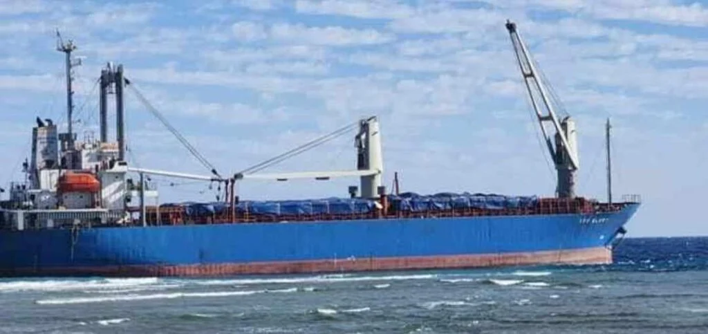 VSG Glory ran aground near the coast of Al-Qusayr due to an engine malfunction