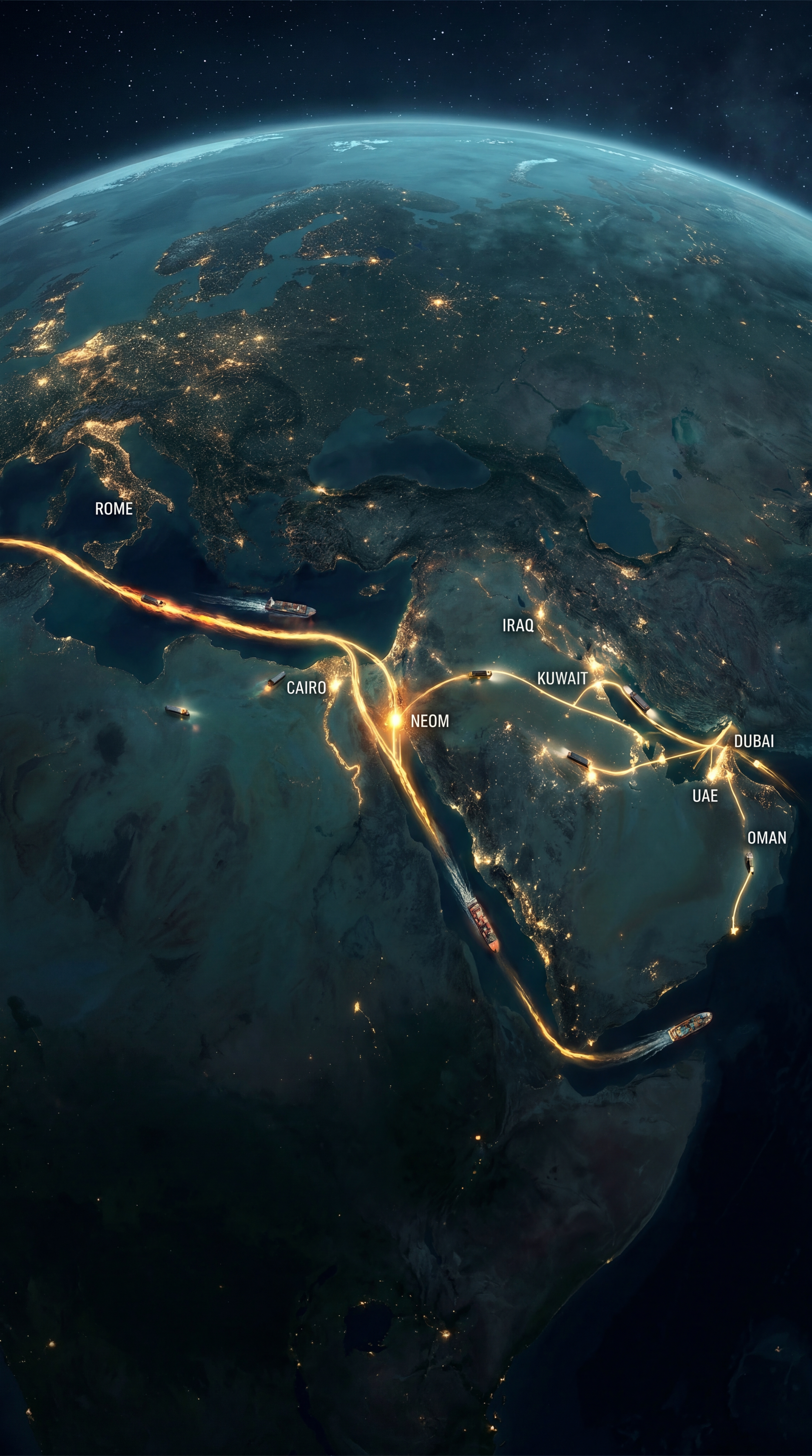 New Europe–Egypt–Gulf Multimodal Corridor Launches via NEOM in April 2026