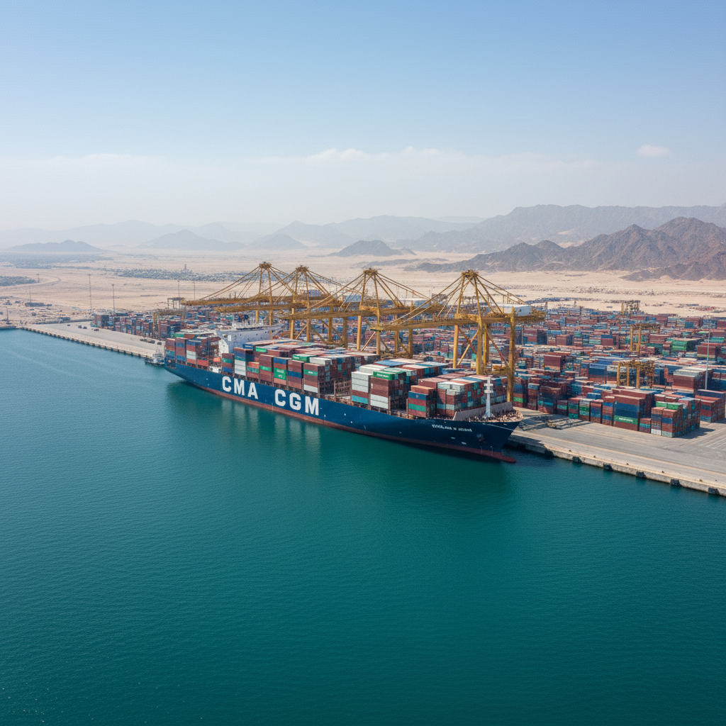 Trial Operations Begin at Red Sea Container Terminal No. 1 at Sokhna Port
