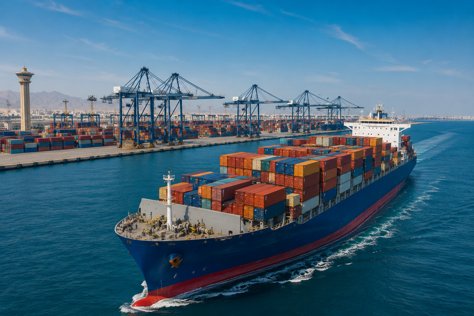 Mawani Adds Emirates Shipping Line's SRS Service at Jeddah Islamic Port